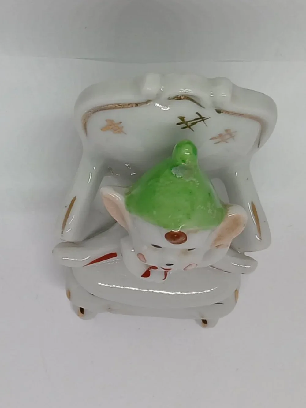 Vintage antique mid-century porcelain pixie elf figurine Made in Japan